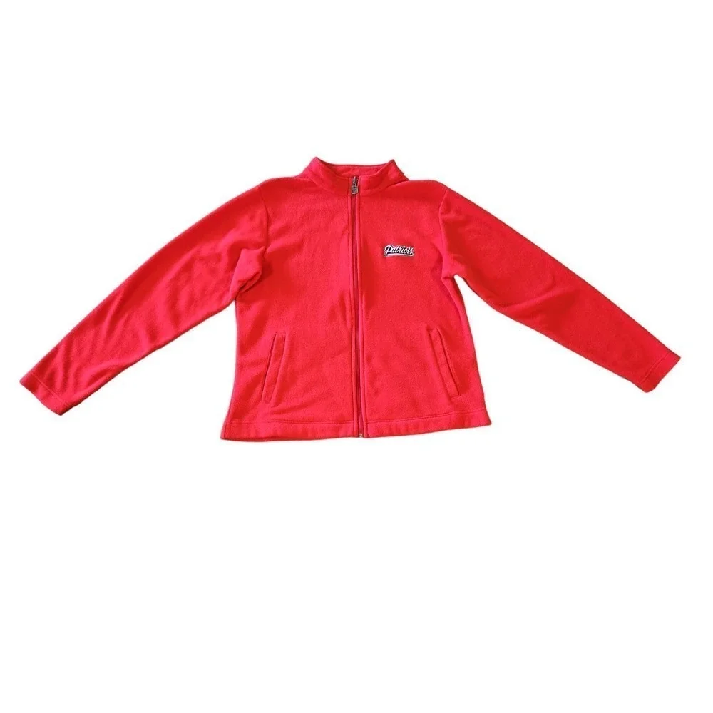 NFL Pro Line Unisex New‎ England Patriots Zipper Fleece Sz Large